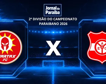 Jornal da Paraíba transmite Spartax x Auto Esporte-PB pela 2ª divisão do Paraibano neste domingo
