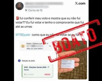 Mensagem ‘Faltou’ no site do TSE não significa que eleitor não votou; entenda