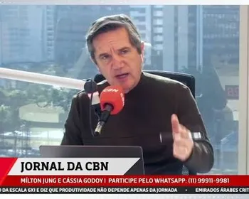 Milton Jung apresenta Jornal da CBN ao vivo, direto de Campina Grande, nesta segunda-feira (19)