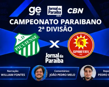 Picuiense x Spartax: assista ao jogo pela 1ª rodada da 2ª divisão do Paraibano 2026