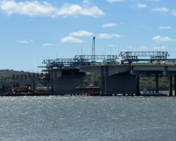 Trecho de obra da Ponte do Futuro é embargado após morte de operário, na Grande João Pessoa