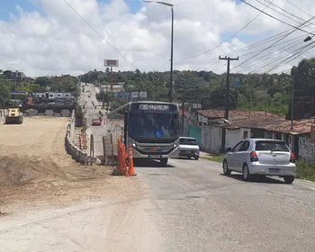 Trânsito é interditado em ladeira na Zona Sul de João Pessoa para obras de ponte do Rio Cuiá