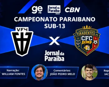 VF4-PB x Tiradentes: assista à decisão do Campeonato Paraibano Sub-13 2026 ao vivo