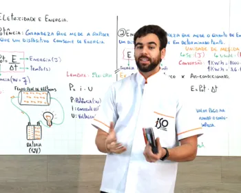 Videoaula do Lá Vem o Enem explica conceitos de eletricidade e energia