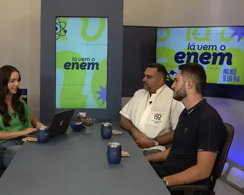 Videocast do Lá Vem o Enem debate dificuldades em Matemática e Ciências da Natureza na prova