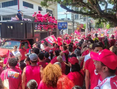 Atos pró-Lula marcam último dia de campanha em Campina e João Pessoa