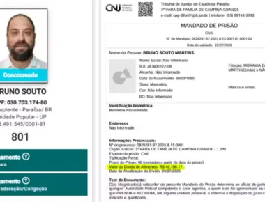 Candidato a suplente de senador pela PB com mandado de prisão em aberto renuncia à candidatura