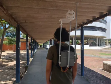 Colete com sensores é desenvolvido na UFPB para monitorar clima e condições ambientais nas cidades