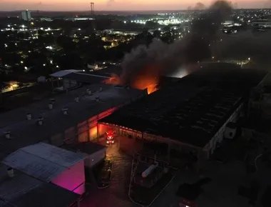 Incêndio atinge fábrica panificadora no Distrito Industrial de João Pessoa