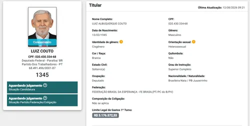 
					Saiba quem são os candidatos mais velho e mais jovem nas Eleições 2026 na Paraíba
				
				