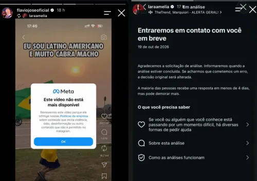 
					'Pego de surpresa', diz Flávio José após ter vídeo em apoio a Lula removido de redes sociais
				
				