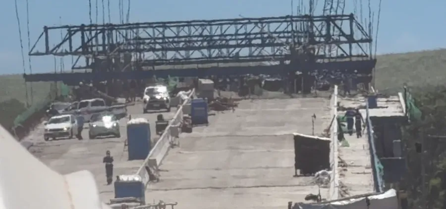 Acidente em obra da Ponte do Futuro deixa trabalhadores feridos