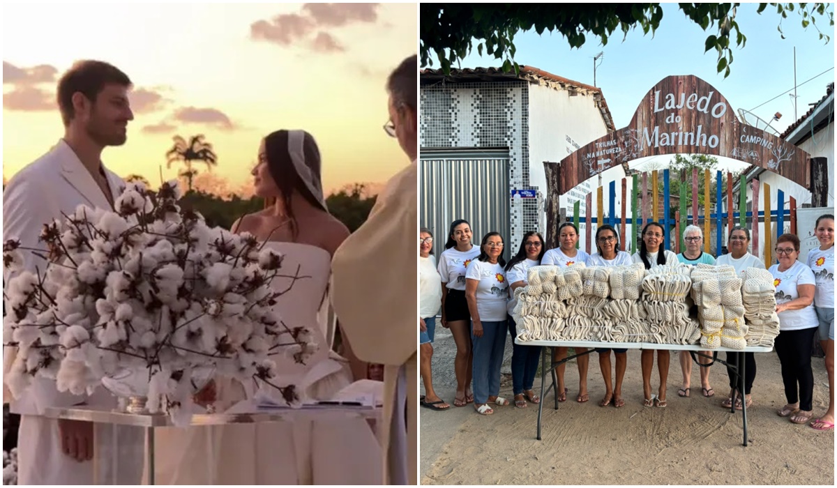 Atualização: Algodão produzido na Paraíba e usado na decoração do casamento de Juliette será reaproveitado