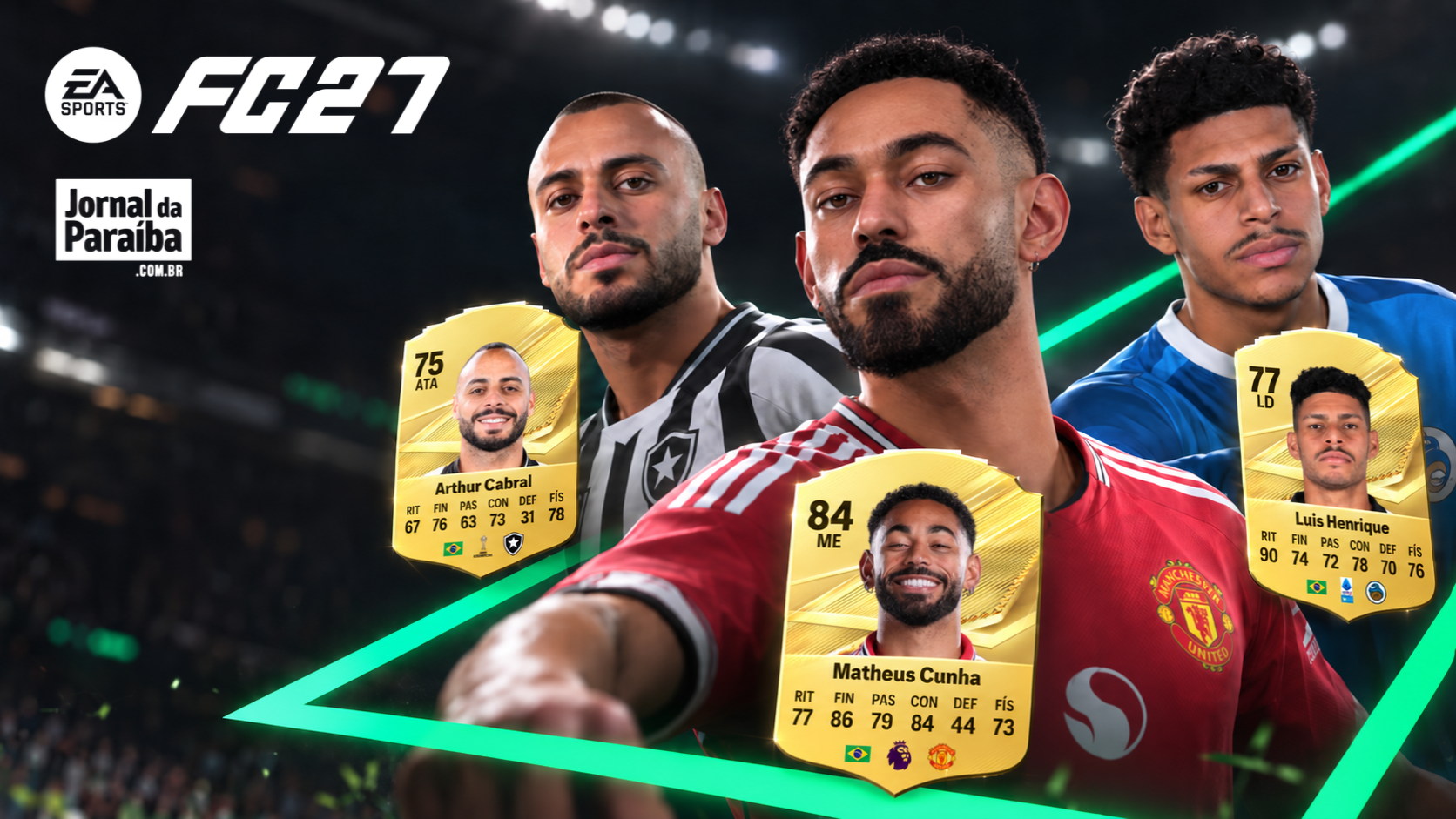EA FC 27: veja os níveis dos jogadores paraibanos no game de futebol