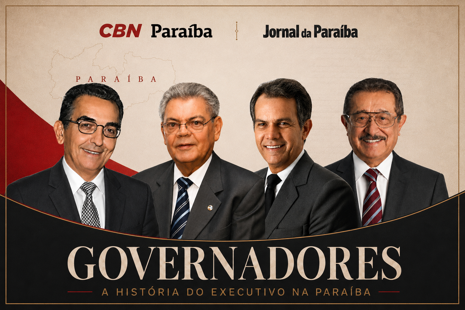 Governadores da Paraíba: escute o podcast sobre a história dos governos no estado