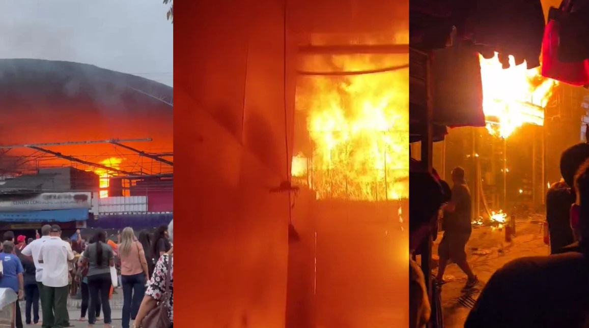 Após incêndio, Centro Comercial de Passagem, em João Pessoa, fecha por tempo indeterminado