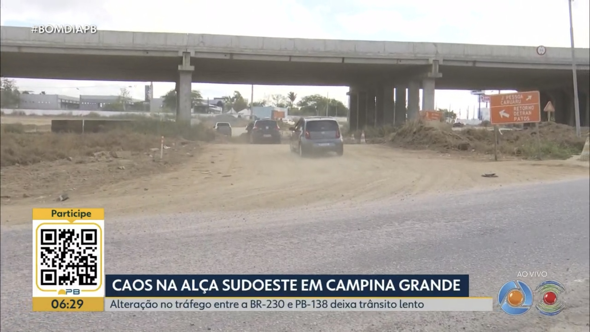 Panorama: Interdição na BR-230 altera trânsito em Campina Grande