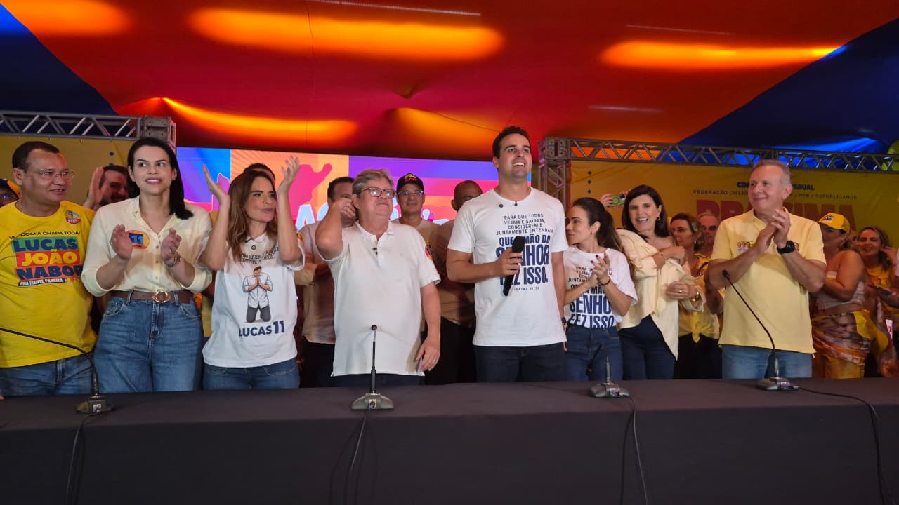 Lucas Ribeiro fala em 'levar o estado ainda mais longe' em discurso após vitória, em João Pessoa