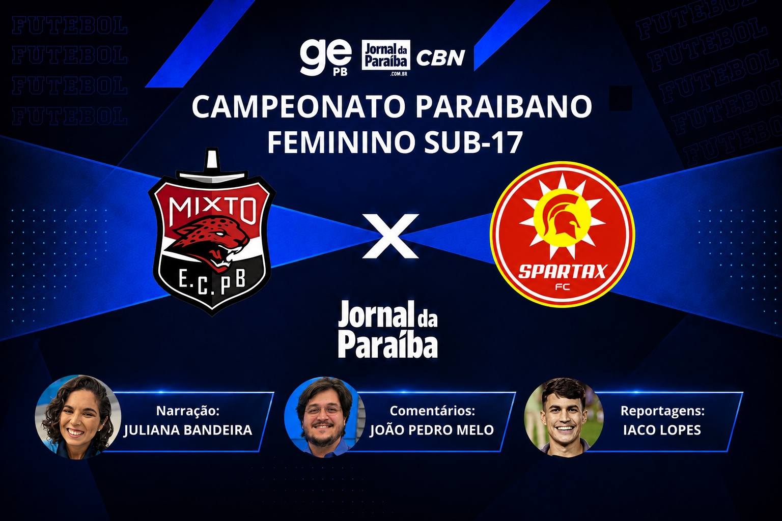 Veja como foi o jogo que deu o título do Campeonato Paraibano Feminino Sub-17 ao Mixto