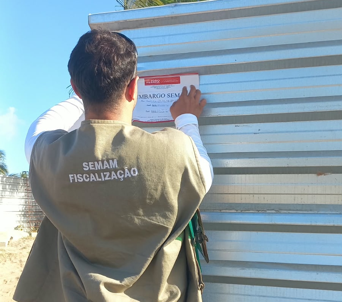Obra em praia de João Pessoa é embargada após recomendação do MPF