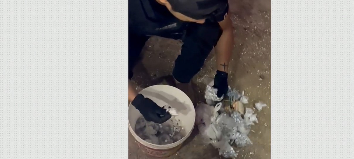 autoridades policiais Civil apreende mil pedras de crack, arma e dinheiro durante operação em Alhandra