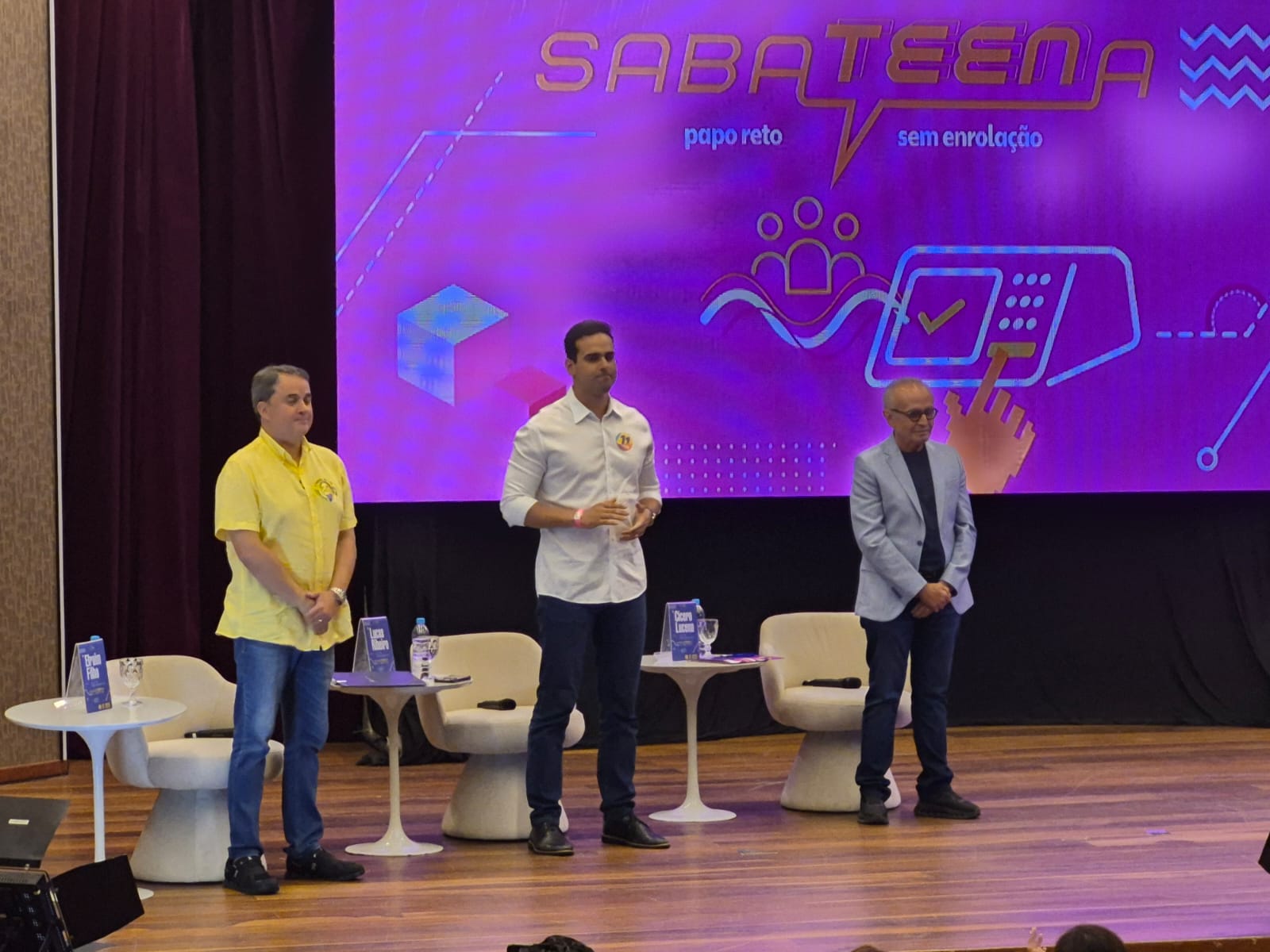 Sabateena: Lucas, Efraim e Cícero são questionados por estudantes sobre descentralização da Saúde