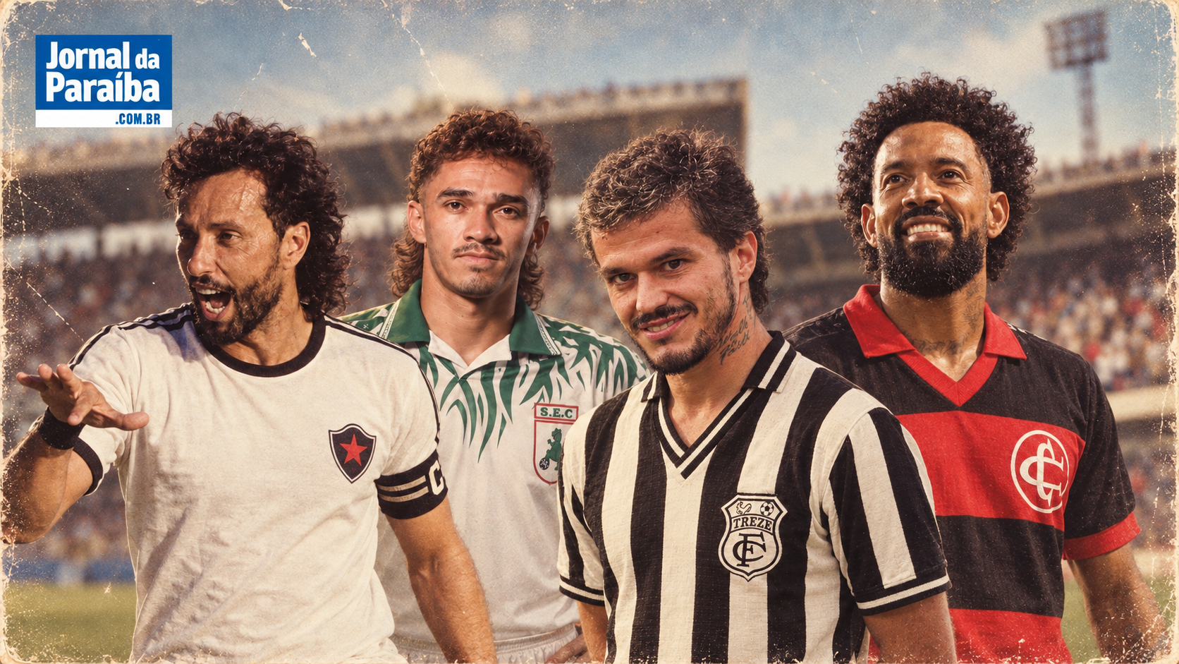 Trend dos anos 80: veja como ficaram jogadores e técnicos do futebol paraibano