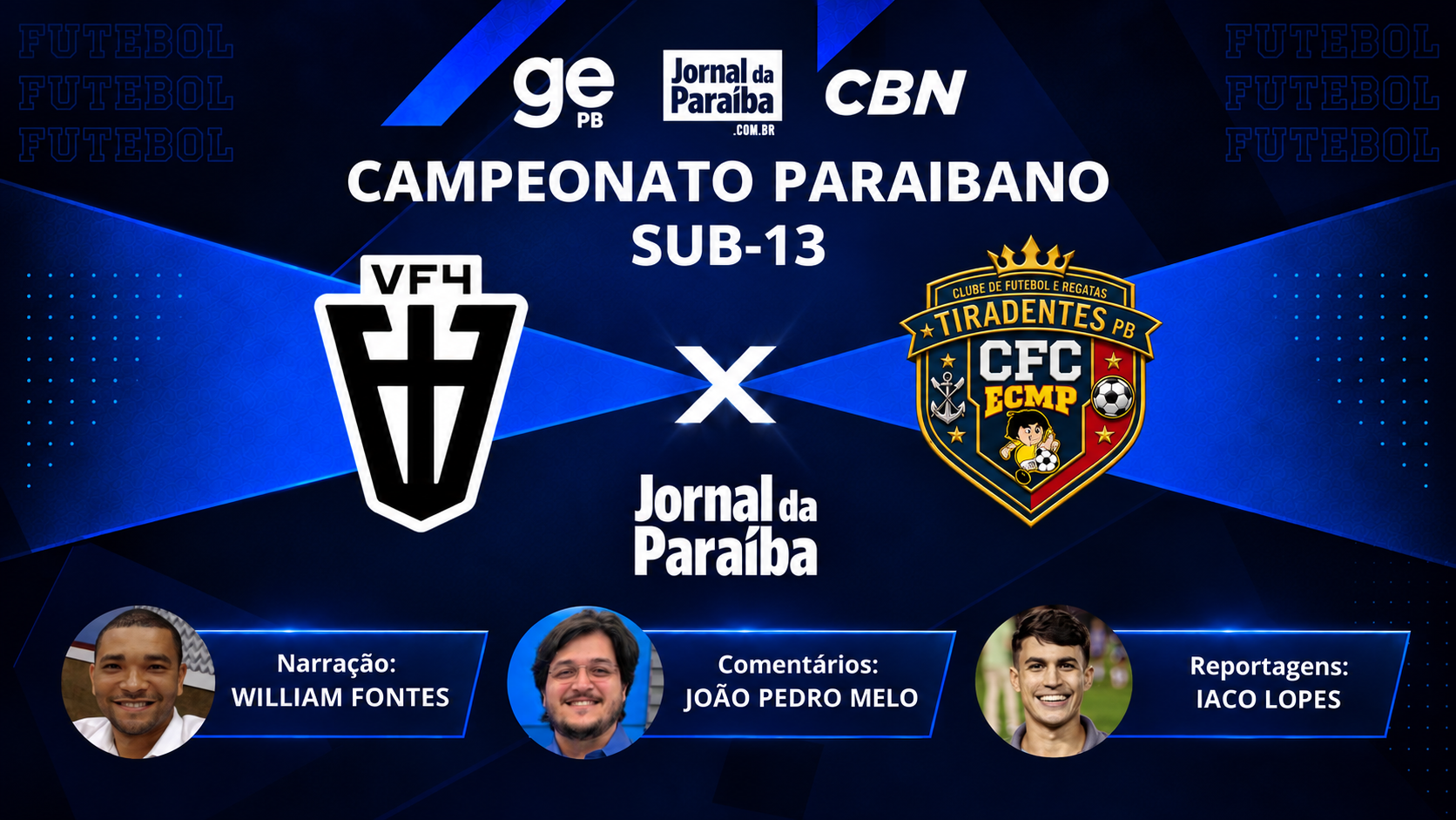 Tiradentes derrota o VF4-PB e conquista o Campeonato Paraibano Sub-13 2026; veja como foi