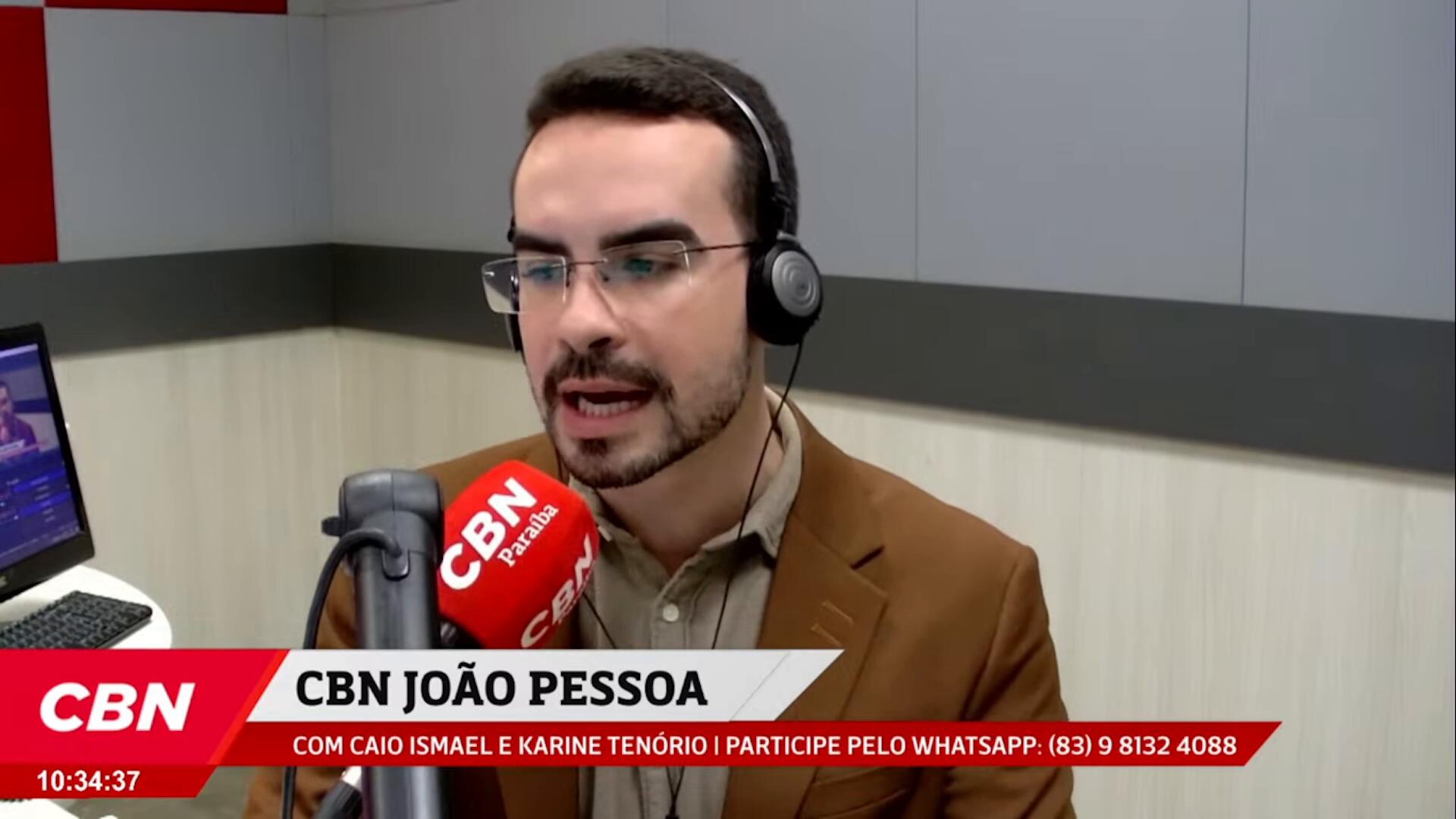 Na CBN: Cícero defende descentralização de serviços básicos e cancelamento da PPP da Cagepa