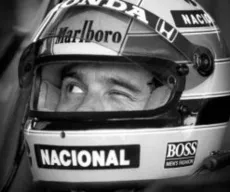 Ayrton Senna pisca o olho. Evandro Teixeira eterniza