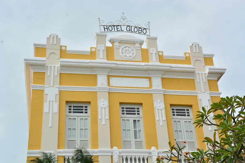 Hotel Globo: por do sol de tirar o fôlego com vista para o rio Sanhauá