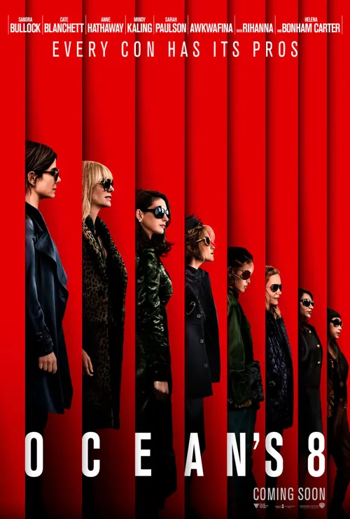 
				
					Filme 'Ocean's Eight', com elenco feminino de estrelas, tem poster divulgado
				
				