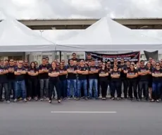 Policiais da Paraíba fazem protesto no Busto de Tamandaré
