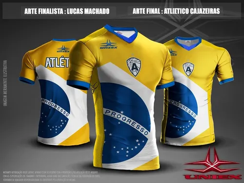 
				
					Atlético-PB lança camisas especiais com as cores do Brasil
				
				