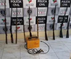 PC descobre fábrica de armas e prende suspeito de comercializar espingardas