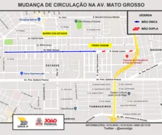 Sentido do trânsito muda a partir de quinta em avenida de João Pessoa; entenda