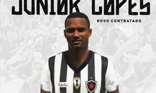 
                                        
                                            Botafogo-PB anuncia zagueiro Júnior Lopes, que estava no Sertãozinho
                                        
                                        