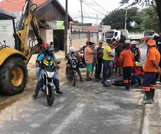 Retroescavadeira atropela grávida em Campina Grande