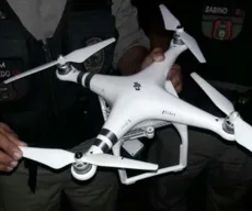 Drone com celulares é apreendido após fazer sobrevoo no presídio do Roger