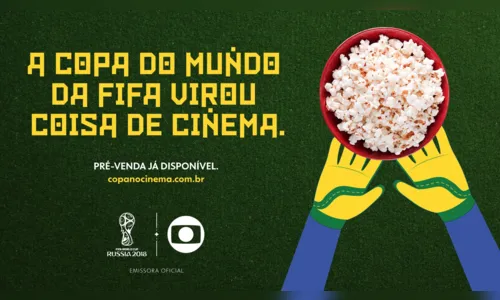 
				
					Copa do Mundo: sala de cinema em João Pessoa transmite jogos do Brasil
				
				