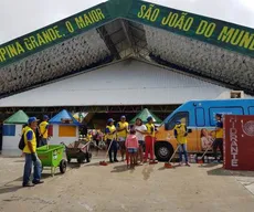 São João no Parque do Povo gera cerca de 160 toneladas de lixo em 31 dias de festa