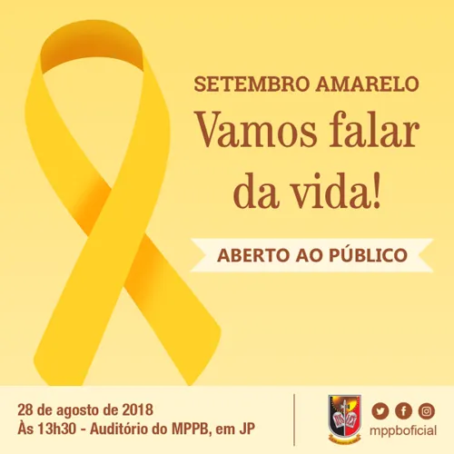 
				
					MP inicia campanha de conscientização e prevenção ao suicídio
				
				