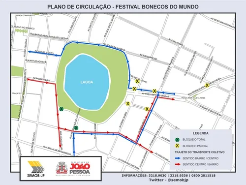 
				
					Trânsito na Lagoa será alterado para festival Bonecos do Mundo
				
				