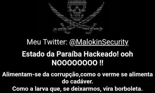 
                                        
                                            Site oficial do governo da Paraíba é invadido por hacker
                                        
                                        