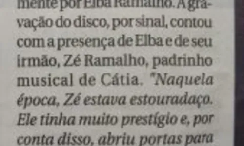 
				
					Zé Ramalho é irmão de Elba Ramalho. Incrédulo, li no jornal
				
				