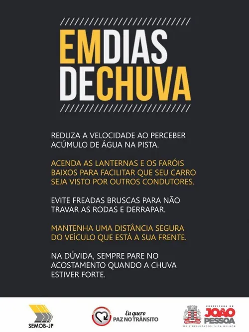 
				
					João Pessoa registra em uma hora 20% da chuva esperada para abril
				
				