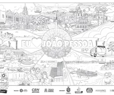 Vamos Colorir: mais de 10 mil mapas já foram entregues em João Pessoa