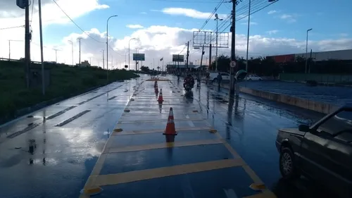 
				
					Rua em frente a Central de Polícia passa a funcionar em mão dupla
				
				