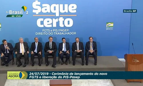 
                                        
                                            Trabalhador vai poder sacar até R$ 500 do FGTS e PIS-Pasep a partir de setembro
                                        
                                        