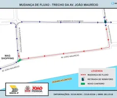 Trânsito nas imediações de shopping em Manaíra é alterado pela Semob-JP